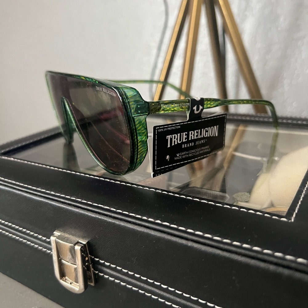 True Religion Forest Green Sunglasses